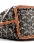 Goyardine Reversible Mini Anjou Black Gold