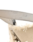 Nappa Intrecciato Canvas Fringe Maltinto Tote White
