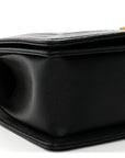 Caviar Quilted Medium Boy Flap Black