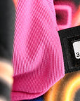 Fabric Quilted Neon Graffiti Medium CHNL 19 Flap Black Multicolor