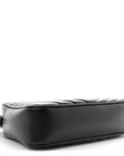 Calfskin Matelasse Monogram Monochrome Lou Camera Bag Black