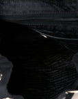 Tessuto Nylon Saffiano Small Backpack Black