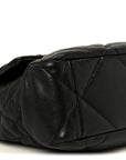 Goatskin Quilted Large CHNL 19 Flap Black