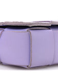 Lambskin Maxi Intrecciato Extra Mini Cassette Crossbody Bag Wisteria