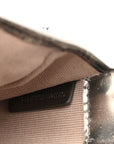 Patent Nova Check Mini Crossbody Bag Pewter
