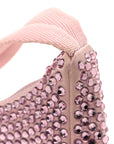 Satin Crystal Mini Re-Edition 2000 Bag Alabastro