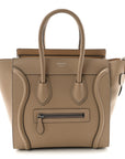 Drummed Calfskin Micro Luggage Dune