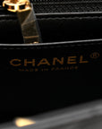 Lambskin Quilted Mini Rectangular Flap Black
