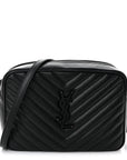 Calfskin Matelasse Monogram Monochrome Lou Camera Bag Black