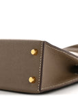Epsom Mini Kelly Sellier 20 Etoupe