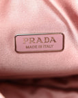 Satin Crystal Mini Re-Edition 2000 Bag Alabastro