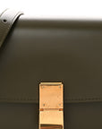 Box Calfskin Teen Classic Box Flap Bag Dark Olive