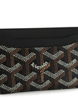 Goyardine Saint Sulpice Card Holder Black