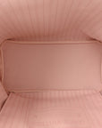 Damier Ebene Neo Neverfull MM Rose Ballerine