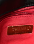 Lambskin Quilted Medium CHNL 19 Flap Black