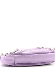 Agneau Arena Le Cagole Mini Purse With Chain Lilac