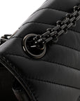 Aged Calfskin Chevron Quilted 2.55 Reissue Mini Flap So Black
