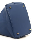 Taurillon Clemence Picotin Lock 22 MM Bleu Brighton