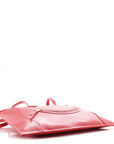 Glossy Calfskin Flat Luggage Shoulder Bag Ultra Red