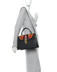 GCCIssima Signature Medium Sylvie Top Handle Bag Black