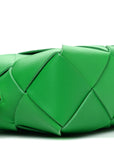 Lambskin Maxi Intrecciato Mini Cassette Camera Bag Parakeet