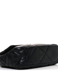 Lambskin Quilted Medium CHNL 19 Flap Black