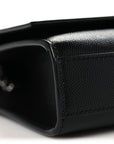 Grain De Poudre Medium Classic Monogram Kate Satchel Black