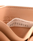 Nappa Intrecciato Card Holder Almond