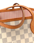 Damier Azur Neo Neverfull MM Rose Ballerine