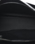Patent Crocodile Embossed Lambskin Monogram Medium Niki Chain Satchel Black