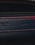Smooth Calfskin Mini Luggage Navy Red