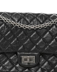 Aged Calfskin Quilted 2.55 Reissue 225 Flap Black