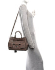Smooth Calfskin Small Bel Air Carry All Bag Taupe