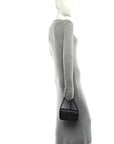 Calfskin Matelasse Monochrome GG Marmont Chain Belt Bag Black