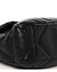 Lambskin Quilted Large CHNL 19 Flap Black