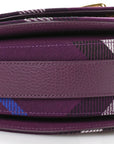Jacquard Check Medium Rocking Horse Crossbody Pansy