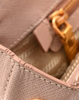 Saffiano Small Galleria Double Zip Tote Cammeo