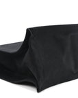 Linen Calfskin Rive Gauche Tote Black