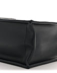 Oblique Calfskin Small Book Tote With Strap Blue Multicolor