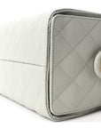 Caviar Quilted Small CHNL 25 Handbag Light Green