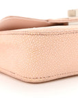Galuchat Stingray Crystal Embellished 2.55 Reissue Mini Flap Light Pink