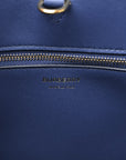 Grained Calfskin Small Frances Tote Navy