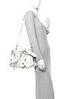 Agneau Arena Neo Cagole City Handbag Optic White