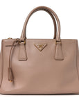 Saffiano Small Galleria Double Zip Tote Cammeo