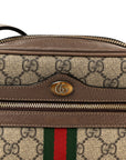 GG Supreme Monogram Web Mini Ophidia Shoulder Bag Brown