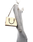 Metallic Dauphine Medium Frame Tote Gold