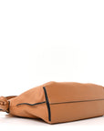 Nappa Calfskin Medium Flamenco Knot Clutch Warm Desert