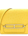 Ostrich Mini Sac Roulis Jaune Citron