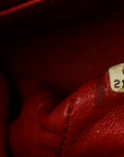 Lambskin Quilted Medium Double Flap Red