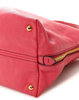 Goatskin Madras Top Handle Bag Fragola